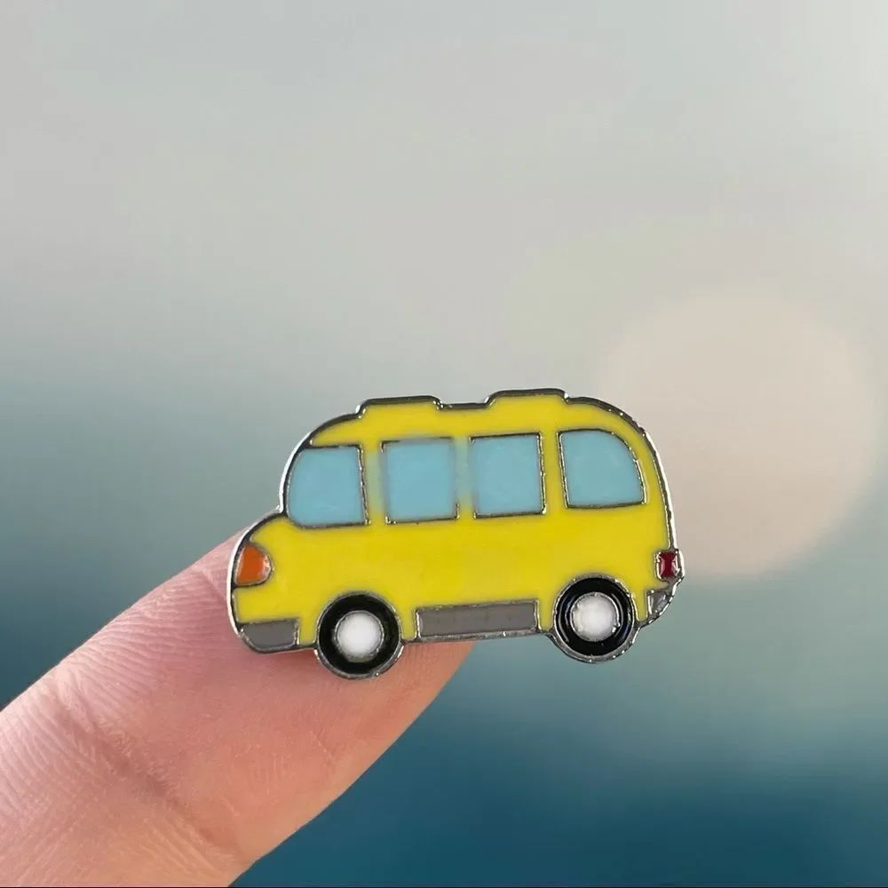 Small School Bus Enamel Pin/ Brooch Lapel